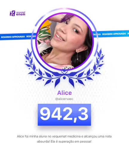 Card de aprovação de aluno do método xequemat