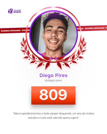 Card de aprovação de aluno do método xequemat