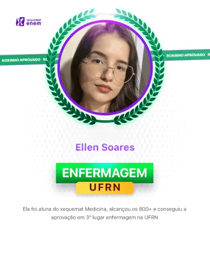 Card de aprovação de aluno do método xequemat