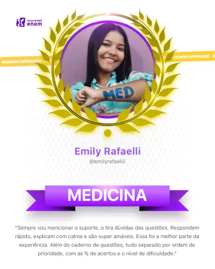 Card de aprovação de aluno do método xequemat