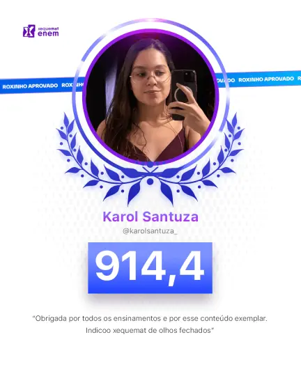 Card de aprovação de aluno do método xequemat