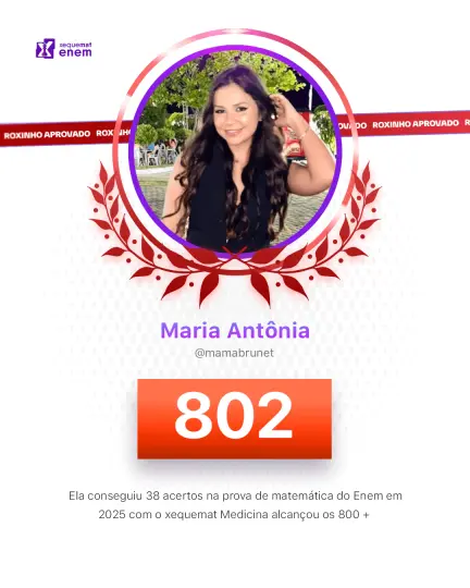 Card de aprovação de aluno do método xequemat