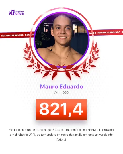 Card de aprovação de aluno do método xequemat