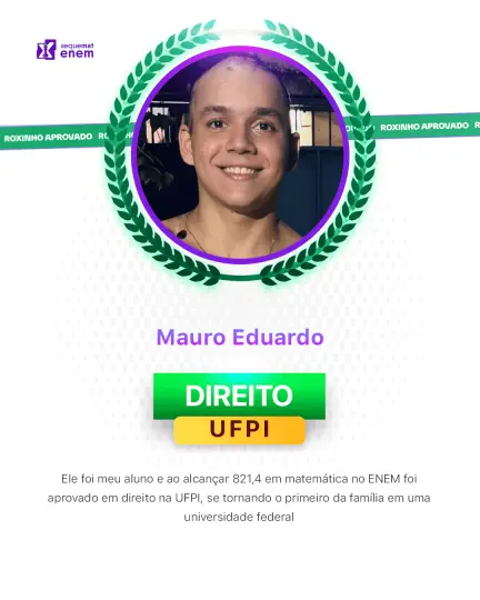 Card de aprovação de aluno do método xequemat