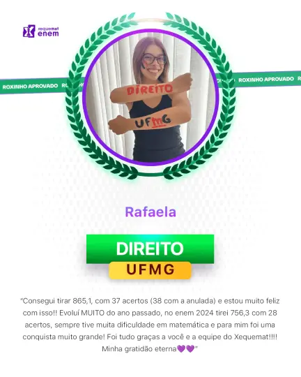 Card de aprovação de aluno do método xequemat