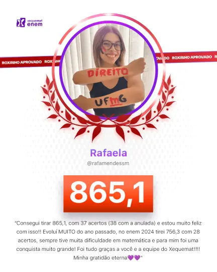 Card de aprovação de aluno do método xequemat