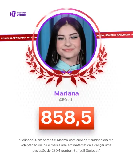 Card de aprovação de aluno do método xequemat