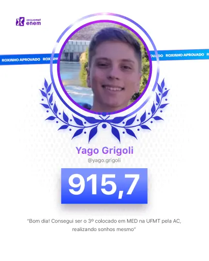 Card de aprovação de aluno do método xequemat
